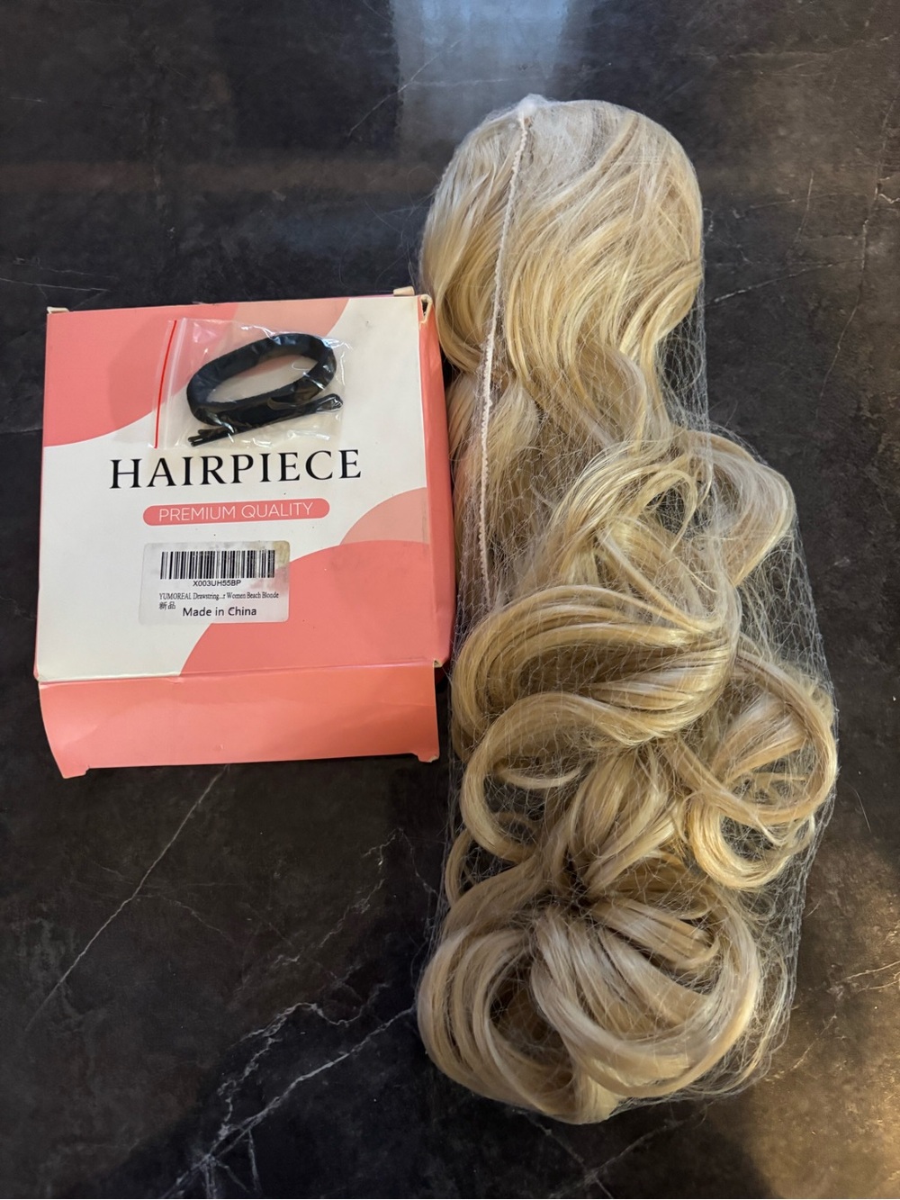 Premium Blonde Curly Ponytail Extension